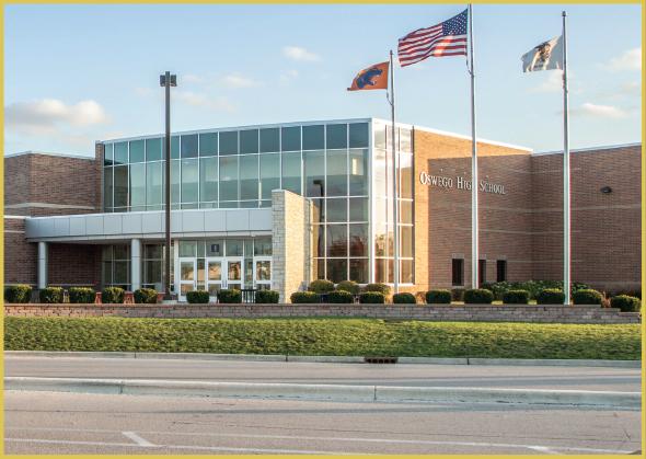 Oswego High School Main Entrance