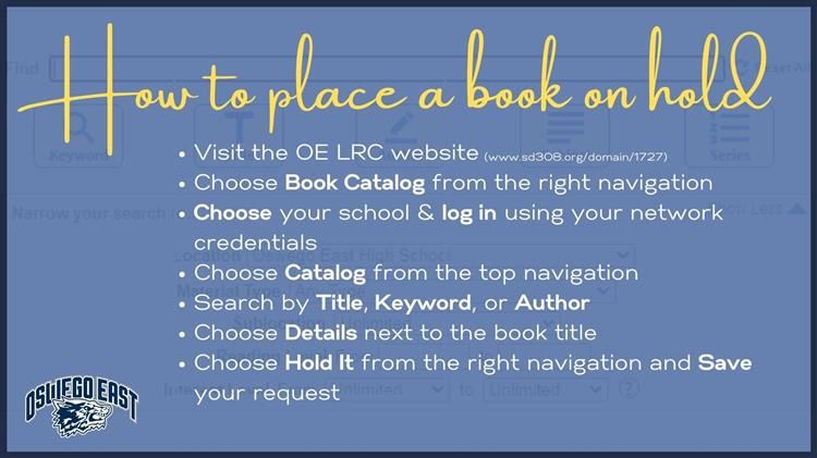 how to put a book on hold