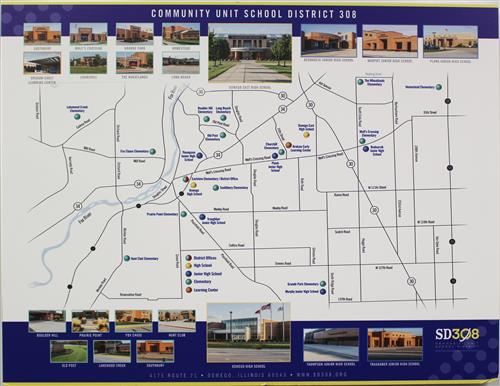 School District 308 Map of Boundaries 