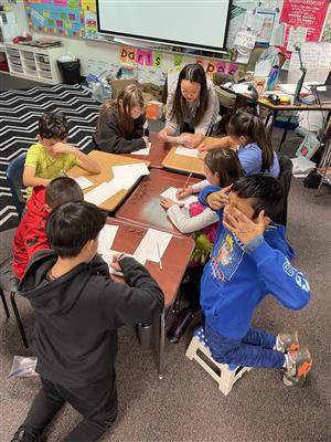 Mrs. V's class at the winter party