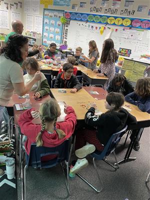 Mrs. V's class at the winter party