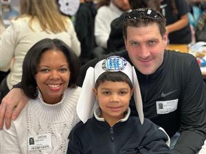 student with parents