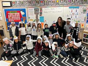 Mrs. Sette and her students