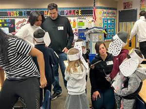 Mrs. Sette's students with parents