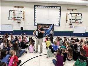 Students at the super u assembly