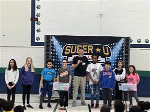 Students at the super u assembly