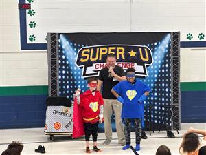 Students dressed as super heros