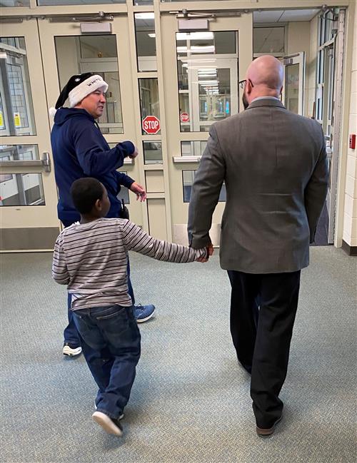 Dr. Sparlin, Principal  Piatek, student