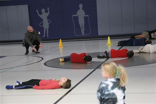 Dr. Sparlin in PE class