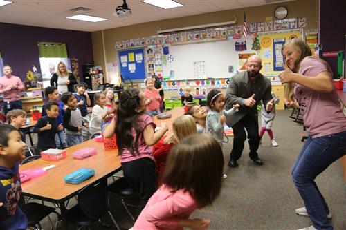 Dr. Sparlin dancing with class