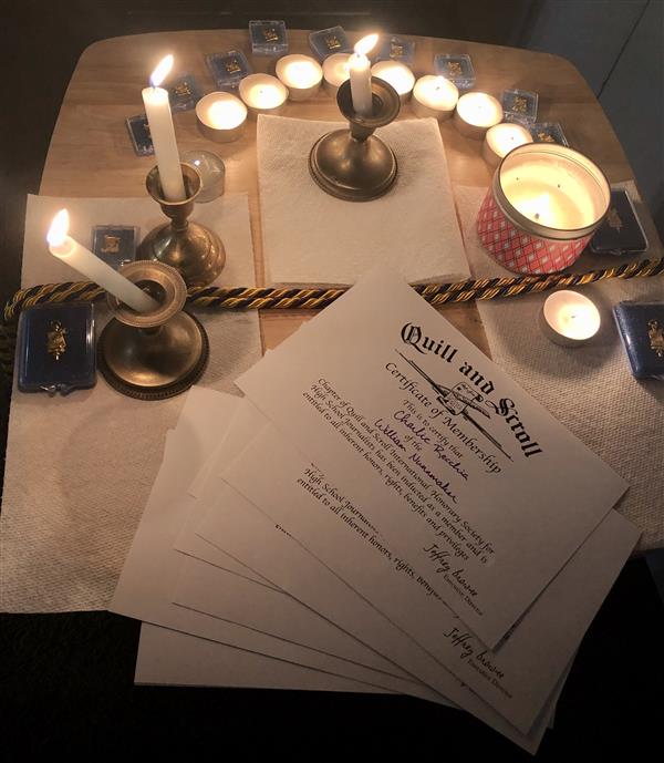 OHS Quill and Scroll Induction Ceremony