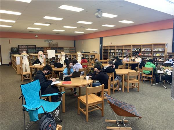 Over 100 students visited the LRC during the Day of Reading.  Thirty students were in attendance for the entire academic day to enjoy reading a book of choice.