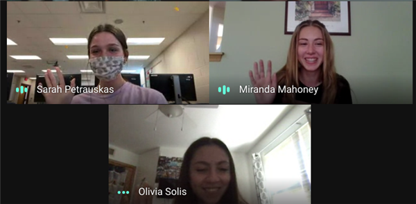 Three students are inducted into the 2021 class of the Quill & Scroll Honor Society.