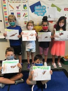 Mrs. Grauer's class celebrating Yellow day.