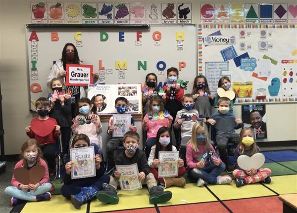 Mrs. Grauer's class learns about Martin Luther King, Jr.
