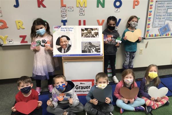 Mrs. Grauer's class learns about Martin Luther King, Jr.
