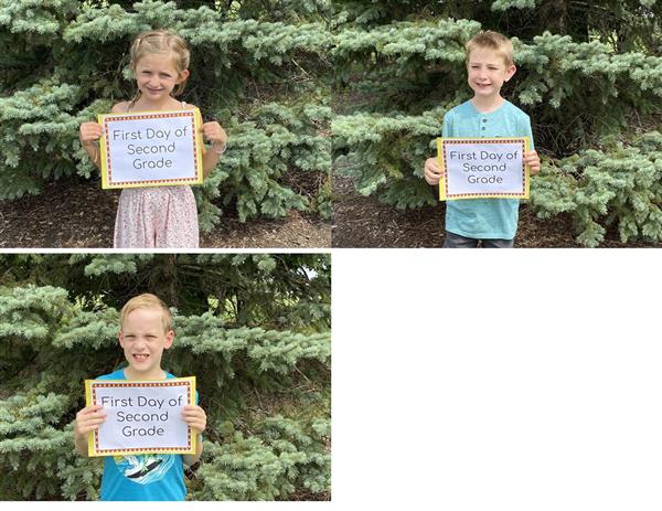 Mrs. Sommerfeld's 2nd grade class - 1st Day of 2nd Grade!