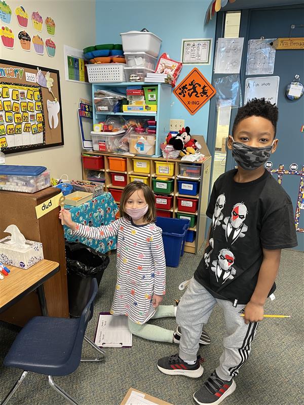 Mrs. Brougham's students using their Long E wand