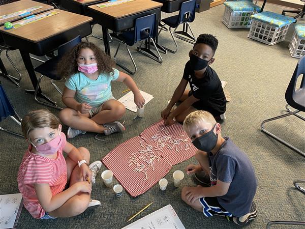 Mrs. Brougham's 1st grade class learning about animal structures