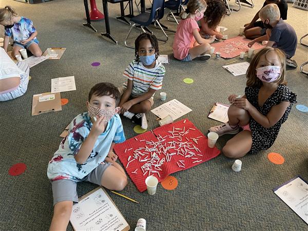 Mrs. Brougham's 1st grade class learning about animal structures