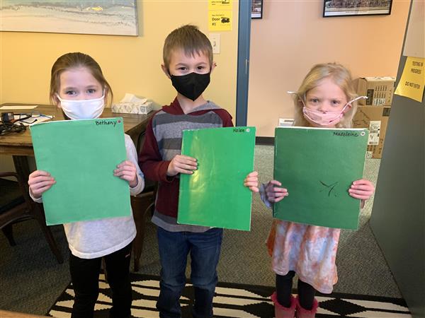 Reading to Mrs. Fahey