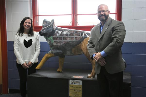 Dr. Harmon and Dr. Sparlin take a moment to pose with \