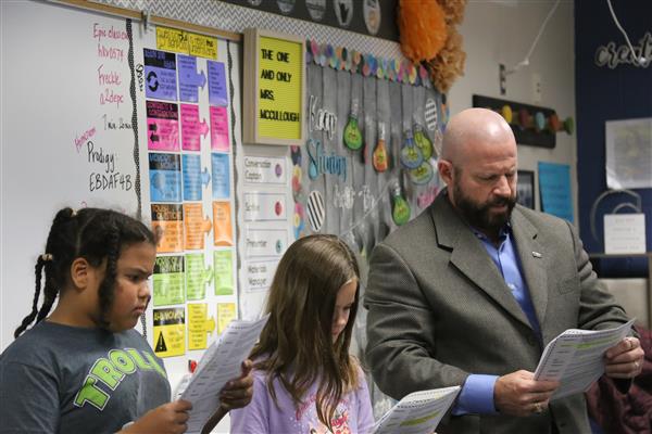 Dr. Sparlin participates in Readers Theater at The Wheatlands.