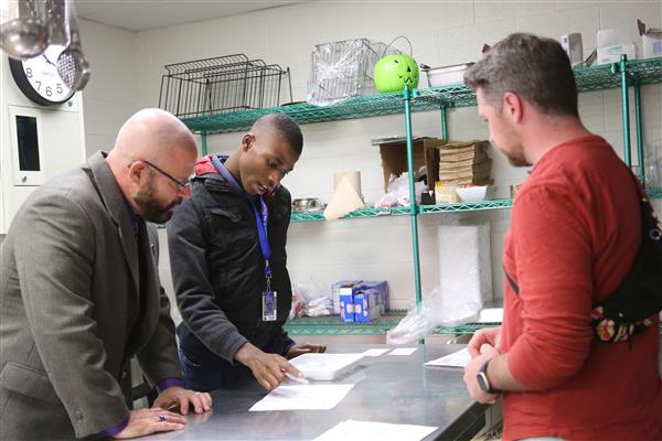 Lunches being prepped at GOAL