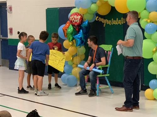 Students and Michael Leali