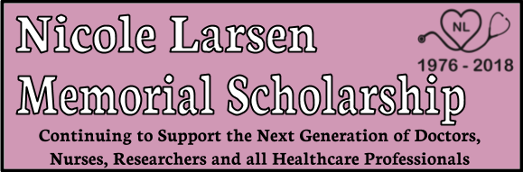 Nicole Larsen Scholarship Banner Nicole Larsen Scholarship Banner