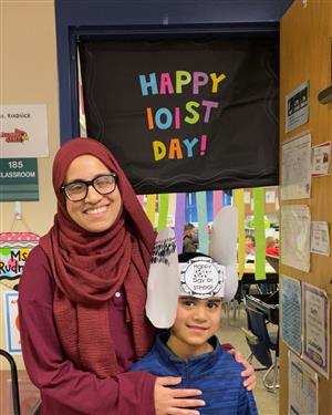 Student with mom