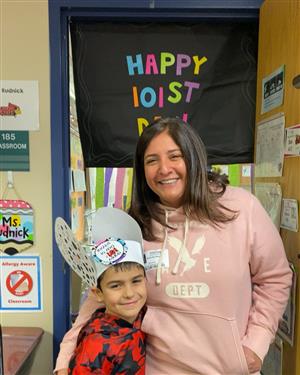 Student with mom