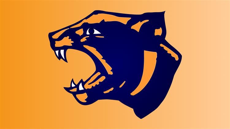 Retro Panther Logo Background Retro Panther Logo Background